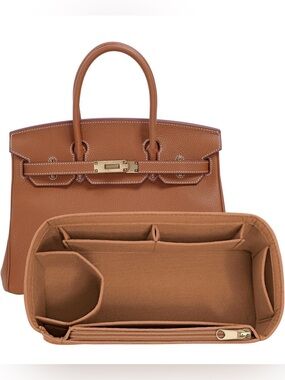 Felt Purse Organizer insert for birkin 30 bag organizer Handbag Insert